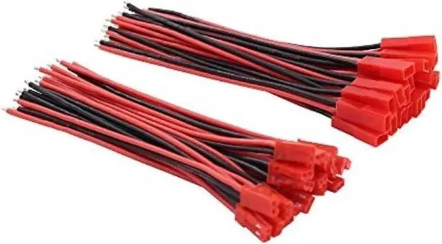 Main image of 20/40pcs 22 Plug Connector 2Pin Male Female(20pairs 10cm)
