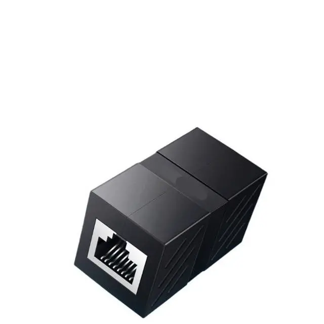 Alt view image 4 of 6 - RJ45 Connector Cat7/6/5e Ethernet Adapter 8P8C Network Extender Extension Cable for Ethernet Cable Female to Female(Black 10pcs)