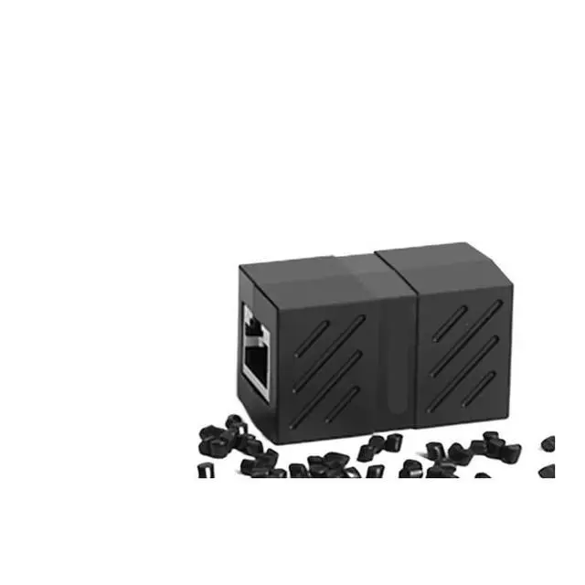 Alt view image 5 of 6 - RJ45 Connector Cat7/6/5e Ethernet Adapter 8P8C Network Extender Extension Cable for Ethernet Cable Female to Female(Black 10pcs)