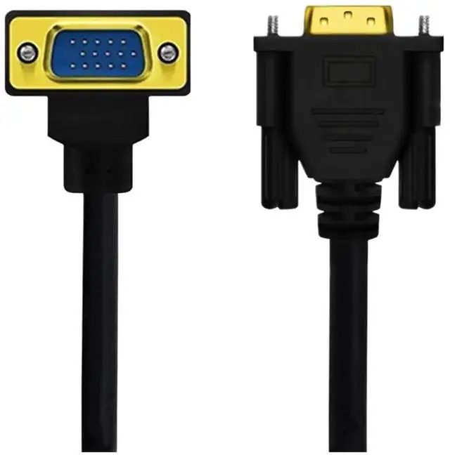Main image of HD V/GA Cord 90 ° Elbow 15Pin Male to Computer to TV Connection 0.5m/1m/1.5m(0.5m,Down)