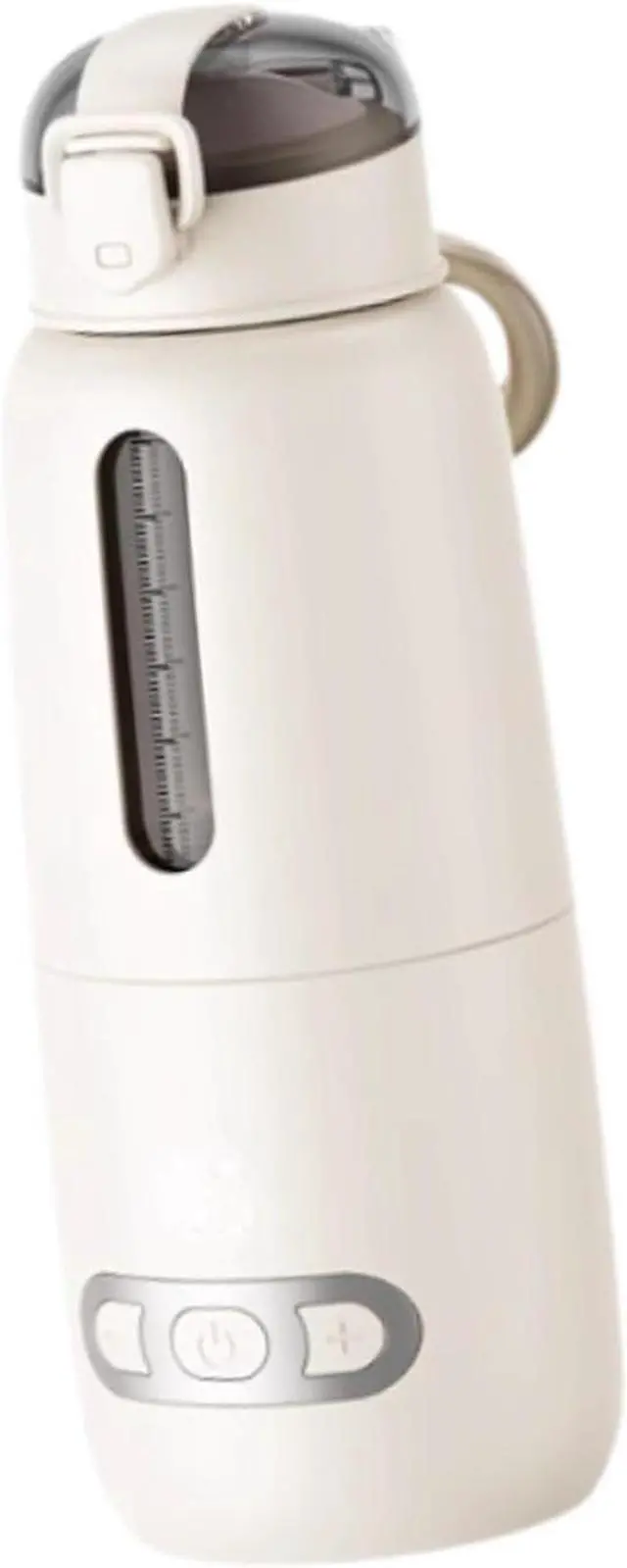 Main image of Portable Milk Warmer,USB Rechargeable Accurate Temperature Control,Fast Heating Water Bottle,Milk Warmer Airplane Travel, Beige 300ml