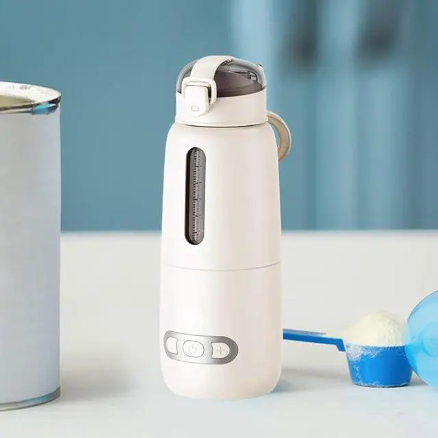 Alt view image 2 of 7 - Portable Milk Warmer,USB Rechargeable Accurate Temperature Control,Fast Heating Water Bottle,Milk Warmer Airplane Travel, Beige 300ml