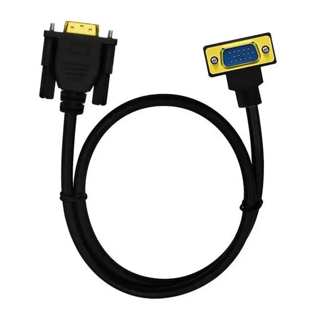 Alt view image 5 of 7 - HD V/GA Cord 90 ° Elbow 15Pin Male to Computer to TV Connection 0.5m/1m/1.5m(0.5m,Down)