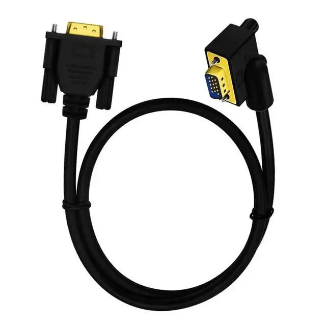 Alt view image 7 of 7 - HD V/GA Cord 90 ° Elbow 15Pin Male to Computer to TV Connection 0.5m/1m/1.5m(0.5m,Down)