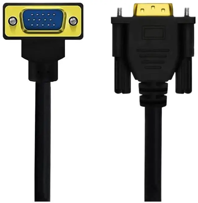 Main image of HD V/GA Cord 90 ° Elbow 15Pin Male to Computer to TV Connection 0.5m/1m/1.5m(1m,UP)