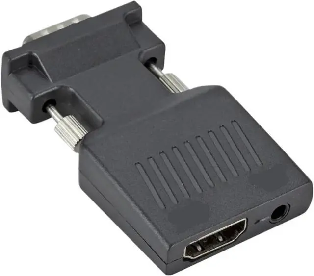 Alt view image 3 of 4 - to HDMI-Compatible Video Converter 1080P to V/GA Adapter Cord for PC to HDTV Projector(VGA to HDMI Black)