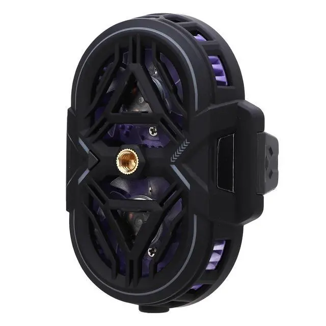 Alt view image 5 of 7 - Phone Cooler Dual Core 3 - Level Cooling with Temperature Display, RGB Lighting Cellphone Radiator for Gaming Live Streaming, Adjustable Clamp for 6-8cm Phones
