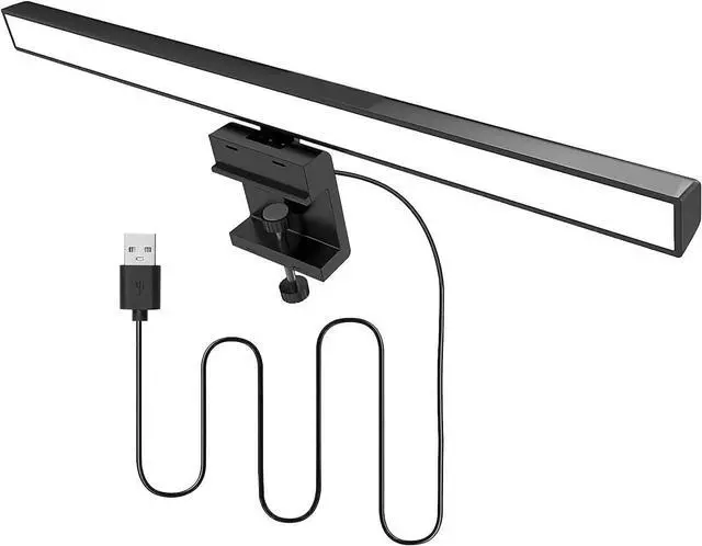 Main image of 13-Inch Laptop Monitor Screen Light Bar with Smart Touch Sensor USB Powered 5W LED E-Reading Lamp Stepless Dimming 60-Min Timer No Screen Glare Eye Health Care Black