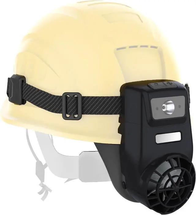 Main image of 2-in-1 Detachable Hard Hat Fan with LED Headlamp, Cooling Fan for Hard Hats and Safety Helmets, Rechargeable 5 Mode Bright Headlamp & 3 Speeds Fan, Portable Hard Hat KIt for Construction, Camping