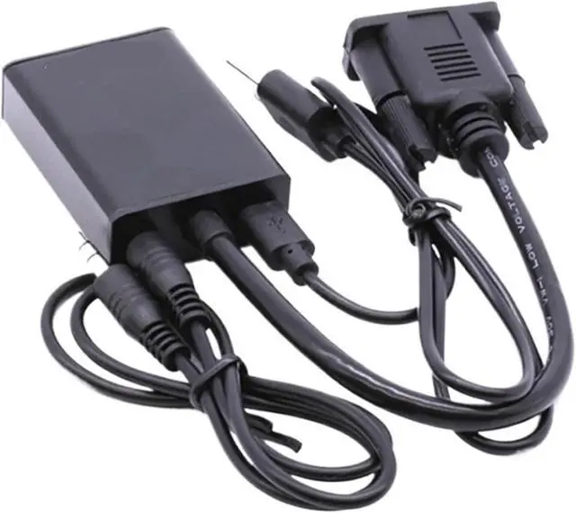 Alt view image 3 of 4 - V/GA to HDMI-Compatible Converter Cord Adapter 1080P Power Input for HDTV M>oni>tor Projector PC TV-Box(Type 1)