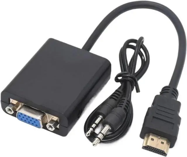 Main image of HDMI-Compatible to V/GA Adapter with HDTV Male to Female Converter Port to Output 1080P TV Video