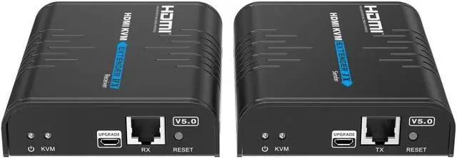 Alt view image 7 of 7 - LKV373KVM-V5.0 HDMI KVM Extender 120m Over IP Touch Screen Control Support one-to-one or one-to-Many 1920x1200@60Hz Transmitter Receiver for USB Keyboard Mouse