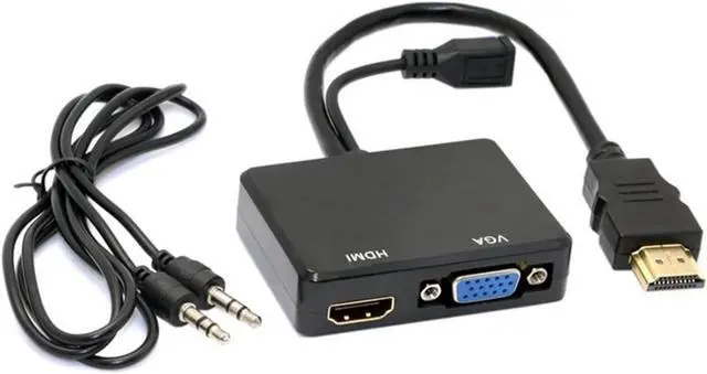 Alt view image 3 of 5 - HDMI Input to V/GA Converter with Multi Screen Display, 1/2 with high-Definition Distributor USB3.0