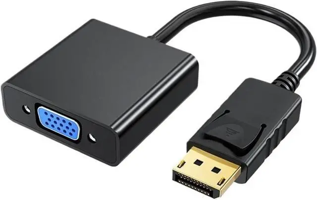 Alt view image 2 of 2 - 1 Pcs DP/HDML to V/GA Adapter Cord Display Port for Projector DTV TV DP to Converter(HDMI to VGA White)