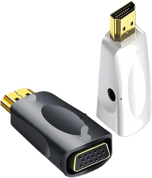 Alt view image 2 of 3 - HDMI-Compatible to V/GA Cord Converter Male to Famale Adapter 3.5 Mm Ja-ck HD 1080P for PC Tablet(White)
