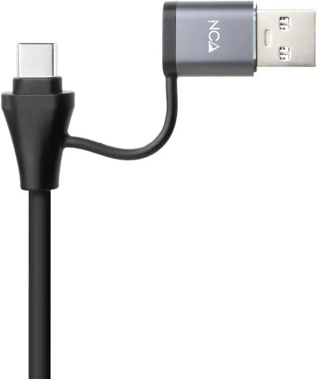 Alt view image 3 of 5 - Nanocable 10.03.0412 USB-C Converter + USB-A/M 3.0 to Ethernet + 3X USB-A 3.0, Aluminium, Grey, 15 cm