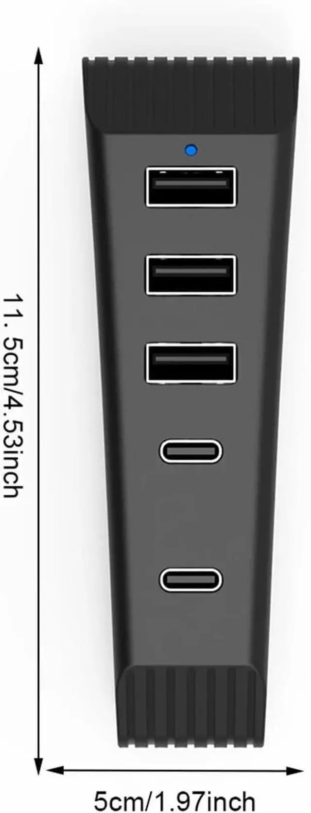 Alt view image 5 of 5 - 1PCS 5 in 1 USB Hub High-Speed Extra USB Port Extender with 3USB 1 Type C Port 1Type-C 3.1 for Game Console(Black)