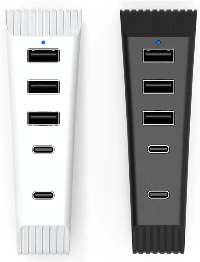 Alt view image 4 of 5 - 1PCS 5 in 1 USB Hub High-Speed Extra USB Port Extender with 3USB 1 Type C Port 1Type-C 3.1 for Game Console(Black)