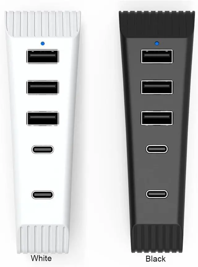 Alt view image 3 of 5 - 1PCS 5 in 1 USB Hub High-Speed Extra USB Port Extender with 3USB 1 Type C Port 1Type-C 3.1 for Game Console(Black)