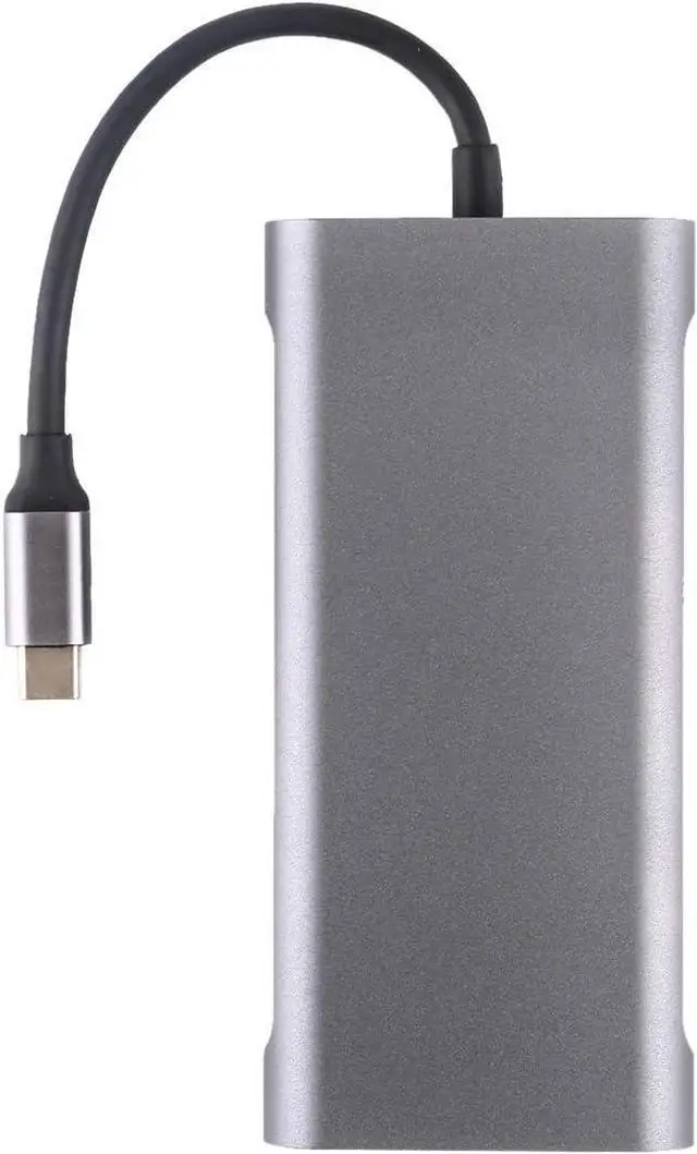 Alt view image 3 of 7 - Daguys 11 in 1 VGA + LAN Port + 4 x USB 3.0 + SD/TF Card + HDMI + Audio Port + USB-C/Type-C Female to USB-C/Type-C HUB Adapter