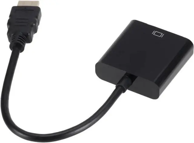 Main image of HDMI-Compatible to V/GA Cord Converter with 3.5 Power Supply Adapter FHD 1080P for Tablet Desktop PC Projector TV(Black No Cable)