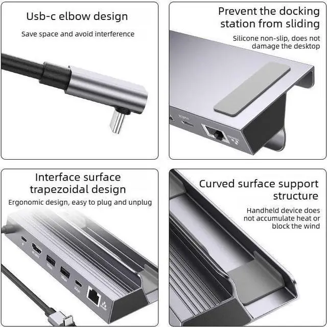 Alt view image 6 of 7 - Daguys 6 in 1 HDMI 4K 120Hz Type-C Handheld Expansion Dock