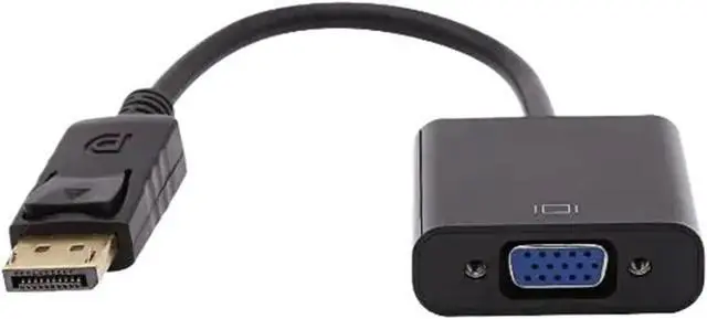 Alt view image 2 of 4 - DP to V/GA DisplayPort Male to Female Converter Adapter Cord 1080P for TV Computer Projector
