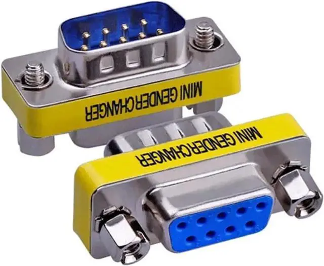 Alt view image 4 of 4 - DB9 9Pin Female to Female,Male to Female,Male to Male Gender Changer Plug Connector Adapter D-Sub RS232 Serial Plug(F to F)