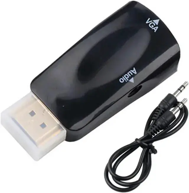 Alt view image 3 of 6 - HDMI-Compatible Male to V/GA Female Adapter HD 1080P Cord Converter for PC TV Box Computer Display Projector(Black no Cable)