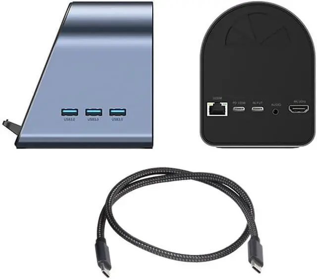 Alt view image 2 of 7 - Daguys BYL-2211 10 in 1 USB-C/Type-C HUB Adapter, Support Phone Charger