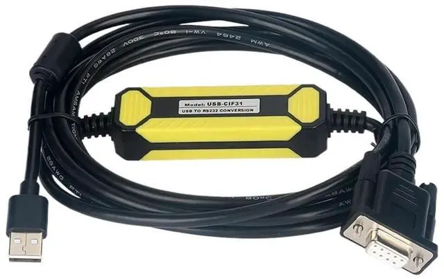 Main image of CS1W-CIF31 for USB to R232 USB-CIF31 Serial Switch Programming Cable USB-RS232 Optical Isolation Adapter Converter Line(DB9 Female Plug)