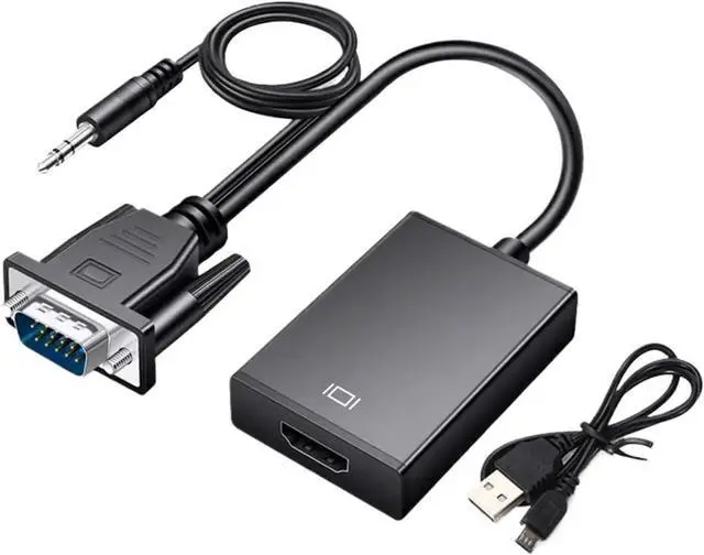 Main image of V/GA to HDMI-Compatible Converter Full HD 1080P Adapter Cord with Output for PC to HDTV Projector