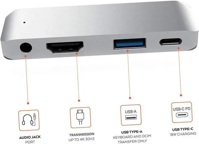Alt view image 7 of 7 - Hemoton 2pcs USB- Adapter USB and Headphone Jack Pd Charging for Laptop Compact Silver Design for Seamless Connectivity and Fast Data Transfer