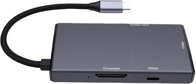 Main image of Zunate 5 in 1 USB C Hub Adapter with 10Gbps Data Transfer Speed for Photography Enthusiasts - Portable Aluminum Multi Card Reader