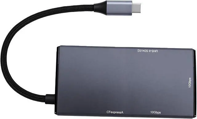 Alt view image 6 of 7 - Zunate 5 in 1 USB C Hub Adapter with 10Gbps Data Transfer Speed for Photography Enthusiasts - Portable Aluminum Multi Card Reader