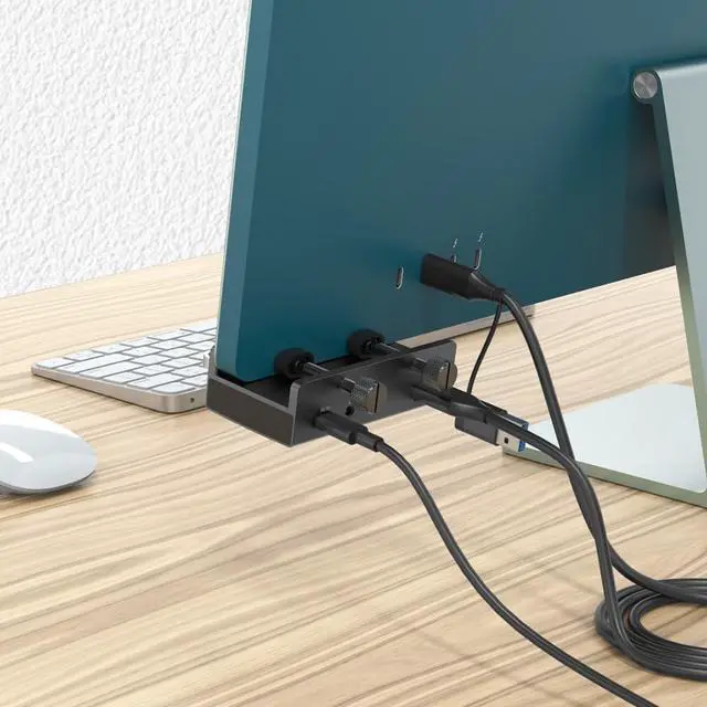 Alt view image 4 of 5 - AINEX USB3.2 Gen1 Clamp Hub, A/C Port, SD/TF Card Reader, 5Gbps, Bus Power/Self Power, Securely Fixed with 2 Clamps, HUB-11