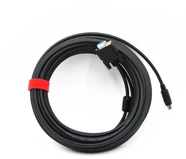 Alt view image 6 of 7 - Wood Thrush PTZ Camera Control Cable, 8-Pin Mini-DIN to RS232 VISCA Cable for Long-Distance Camera Control. Connect to Joystick, Keyboard, or PC. Compatible with Most Major Brands. (98.4ft/30m)