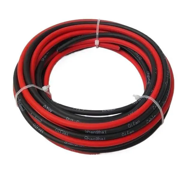Alt view image 5 of 6 - 14/12/10 AWG Solar Photovoltaic Cable 2.5mm2 4mm2 6mm2 Solar Panel DC Extension Black or Red Copper Wire for Solar PV System(Red Cable,8 Meter,16 AWG-1.5 Square)