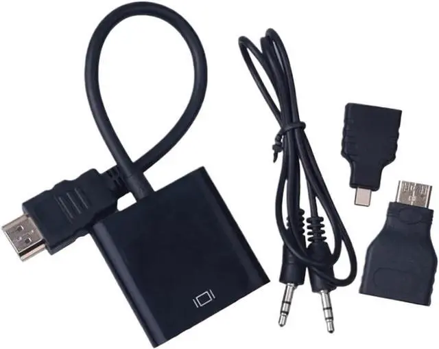 Alt view image 2 of 7 - M;ic/ro HDMI-Compatible to V/GA Adaptor Adapter to Female Built-in 1080p Converter for P;S/4 TV(Type B)