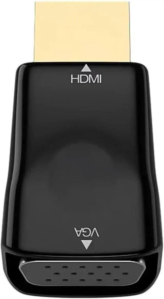 Main image of HDMI-Compatible to V/GA Adapter Converter Male to Famale 1080P HDMI to Video for PC TV Box DVD HDTV(Black)