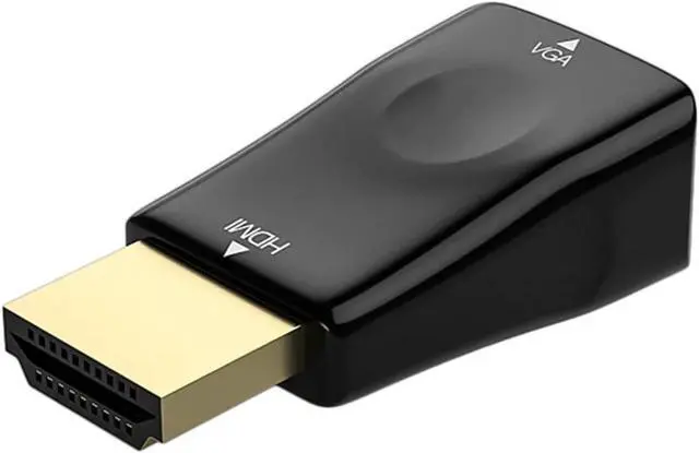 Alt view image 3 of 5 - HDMI-Compatible to V/GA Adapter Converter Male to Famale 1080P HDMI to Video for PC TV Box DVD HDTV(Black)