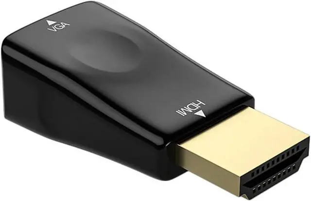 Alt view image 4 of 5 - HDMI-Compatible to V/GA Adapter Converter Male to Famale 1080P HDMI to Video for PC TV Box DVD HDTV(Black)