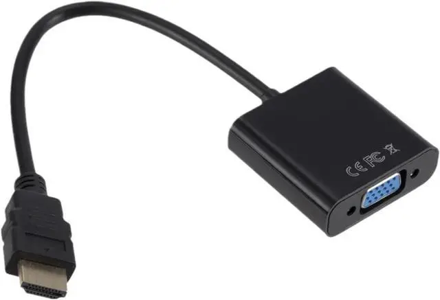 Alt view image 2 of 3 - 1080P HDMI-Compatible to V/GA Adapter Digital to Analog Converter Cord for P;S/4 PC TV Box to Projector Displayer HDTV(White)