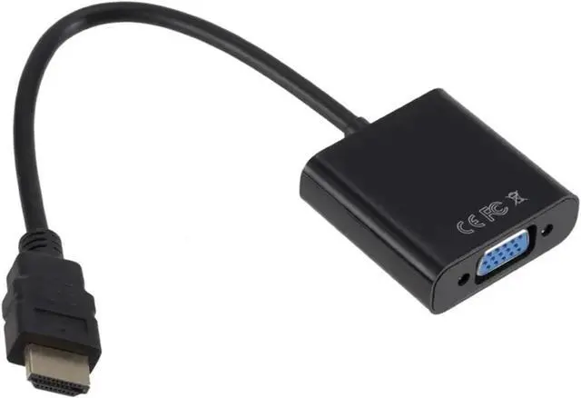 Alt view image 3 of 3 - 1080P HDMI-Compatible to V/GA Adapter Digital to Analog Converter Cord for P;S/4 PC TV Box to Projector Displayer HDTV(White)
