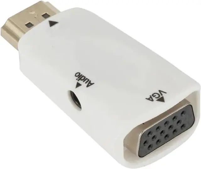 Main image of HDMI-Compatible Male to V/GA Female Adapter HD 1080P Cord Converter for PC TV Box Computer Display Projector(White-no Cable)