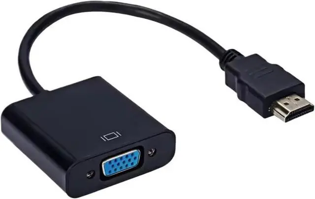 Alt view image 2 of 4 - High Speed HDMI-Compatibl to V/GA Adapter Full HD 1080P HDMI to Cord Converter Male to Female for PC TV(White)