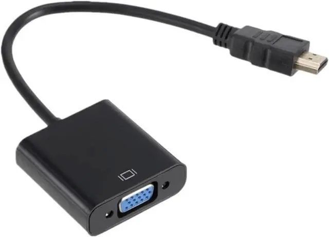 Alt view image 2 of 3 - HD 1080P HDMI-Compatible to V/GA Adapter Digital Analog Male to Famale Cord Converter for PC Tablet(Black)