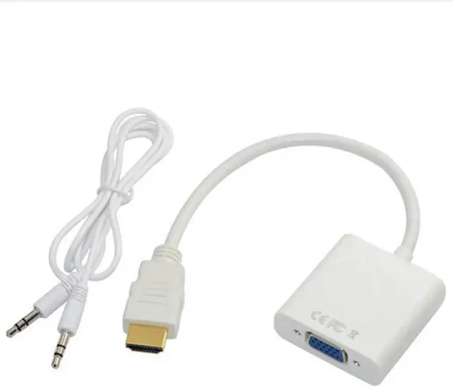 Alt view image 4 of 5 - 30PCS HDMI-Compatible to V/GA Converter Cord with Port(White)