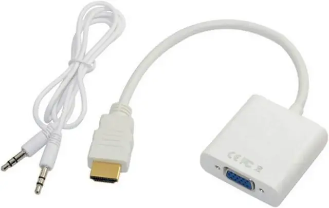 Alt view image 2 of 5 - 30PCS HDMI-Compatible to V/GA Converter Cord with Port(White)
