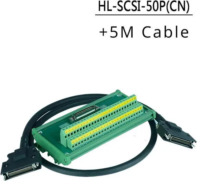 Alt view image 2 of 7 - HL-SCSI-50P SCSI50 50pin Relay Terminals Adapter Board for Servo CN1 ASD-BM-50A A2/AB(SCSI50P 5m Cable)